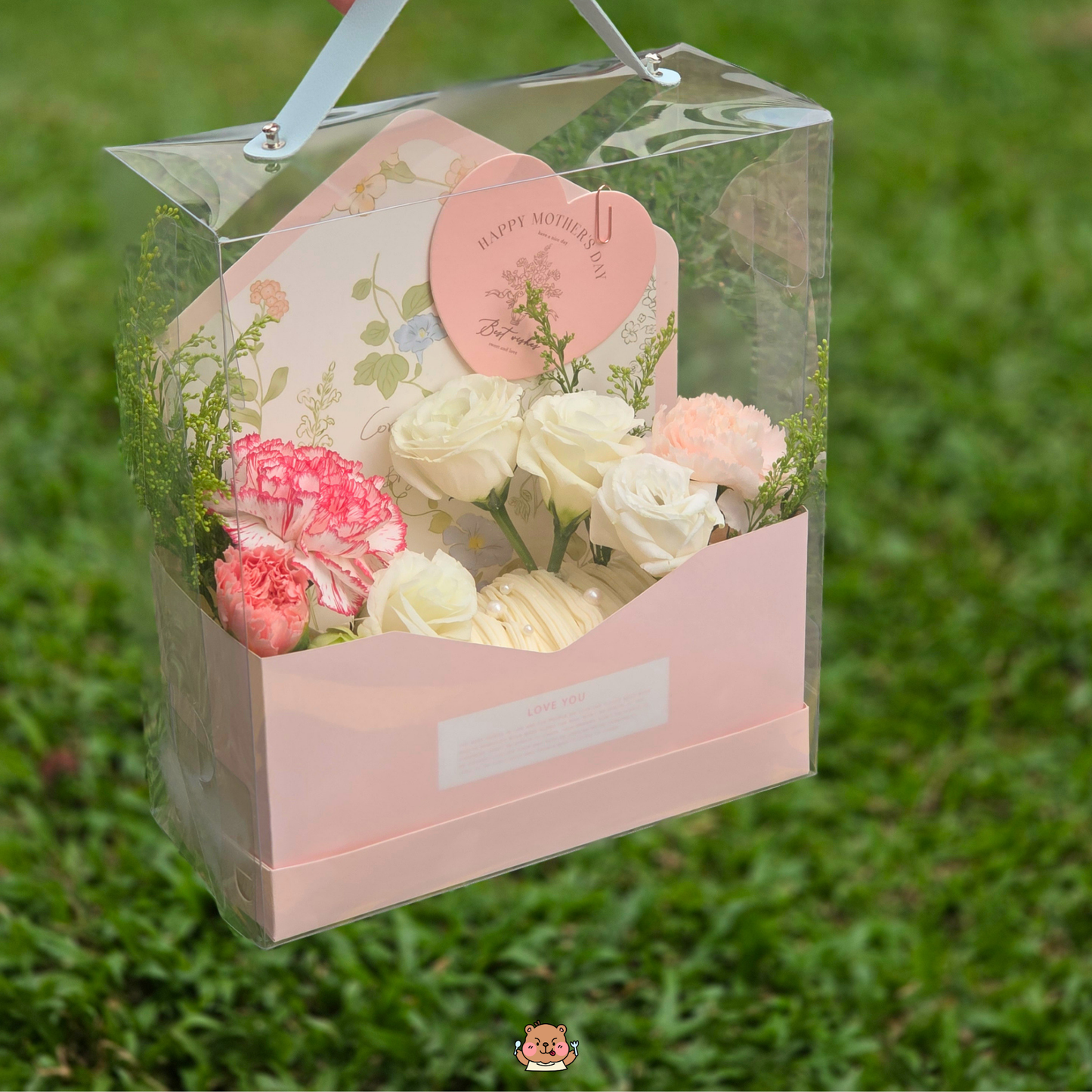 Floral Roll Cake Box