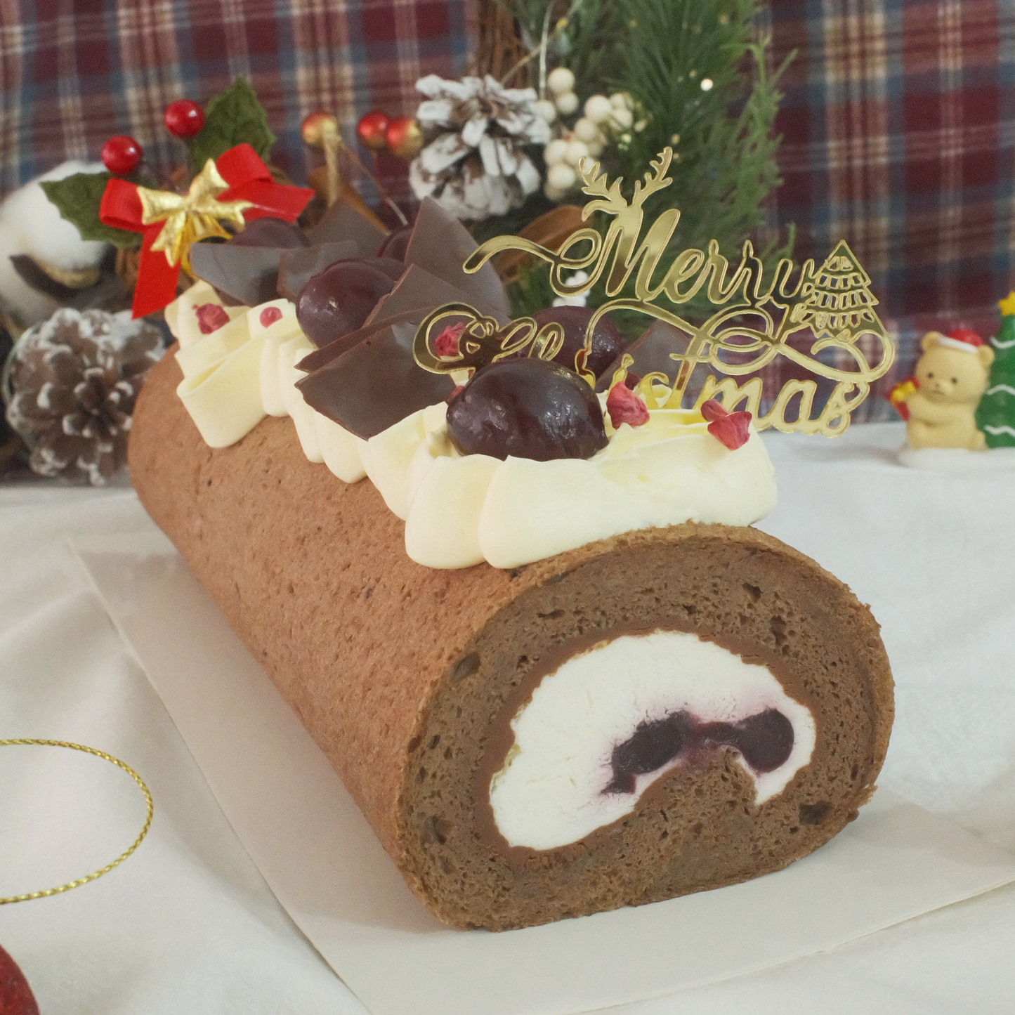 Black Forest Roll Cake