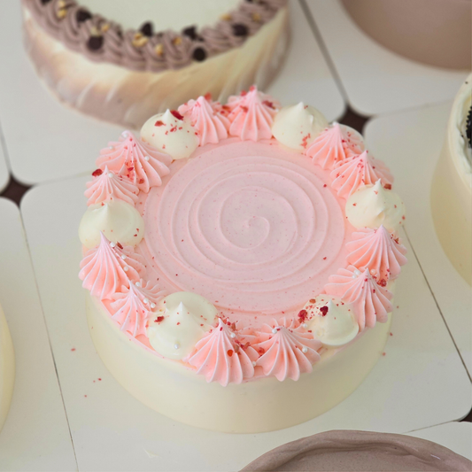 Raspberry Lychee Cake